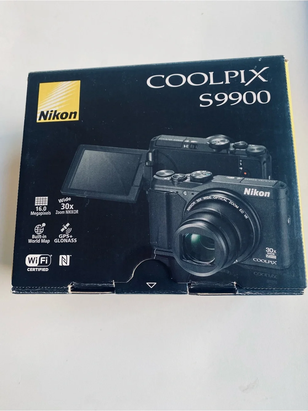 Nikon COOLPIX S9900 Digital Camera Bundle - Black 97% New SD Card 128GB And Box